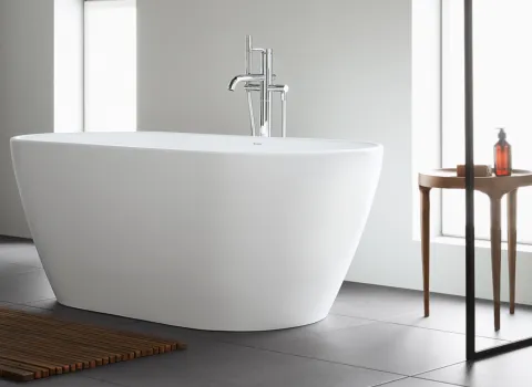 Badewanne aus der Komplettbadserie Duravit D-Neo.