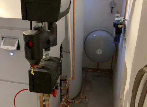 Heizungsanlage SolvisMax mit Pufferspeicher.