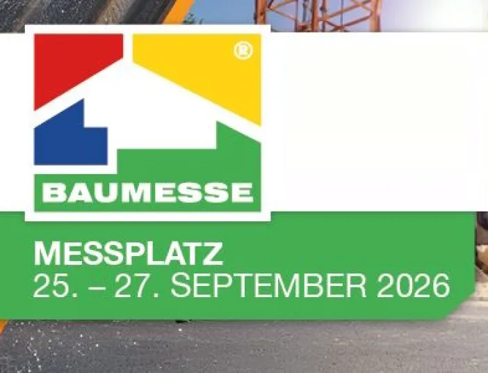Werbebanner für BAUMESSE September 2026.